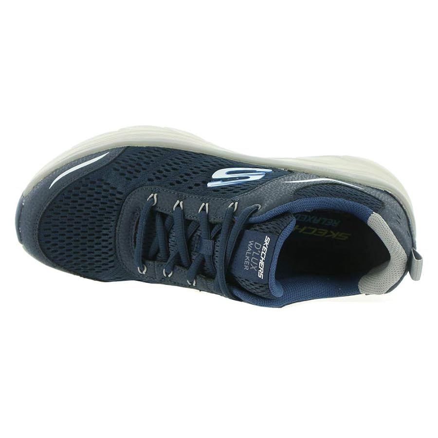 Amazon.com | Skechers mens D'lux Walker Oxford, Navy/Gray